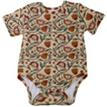 Floral Design Baby Short Sleeve Bodysuit
