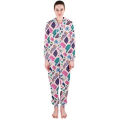 Multi Colour Pattern Hooded Jumpsuit (ladies) by designsbymallika