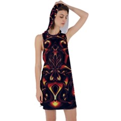 Year Of The Dragon Racer Back Hoodie Dress