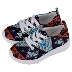 Fractal Triangle Geometric Abstract Pattern Kids  Lightweight Sports Shoes
