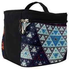 Fractal Triangle Geometric Abstract Pattern Make Up Travel Bag (big) by Cemarart