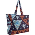 Fractal Triangle Geometric Abstract Pattern Simple Shoulder Bag View2