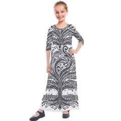 Acdc2086-9c8c-467c-aa42-5020abd8604b Kids  Quarter Sleeve Maxi Dress