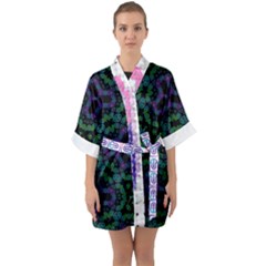 Paypercaprure Dress Collection  Half Sleeve Satin Kimono  by imanmulyana