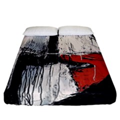 Abstract  Fitted Sheet (california King Size)