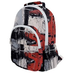 Abstract  Rounded Multi Pocket Backpack