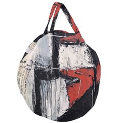 Abstract  Giant Round Zipper Tote