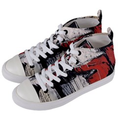 Abstract  Women s Mid-top Canvas Sneakers