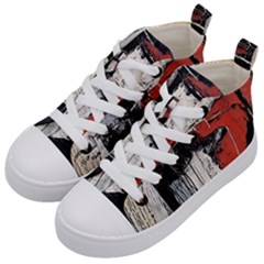 Abstract  Kids  Mid-top Canvas Sneakers