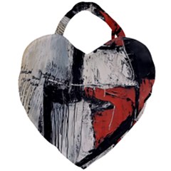 Abstract  Giant Heart Shaped Tote