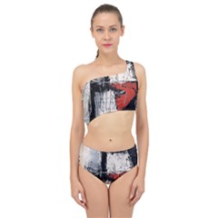 Abstract  Spliced Up Two Piece Swimsuit