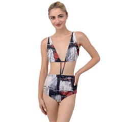 Abstract  Tied Up Two Piece Swimsuit