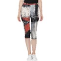 Abstract  Inside Out Lightweight Velour Capri Leggings  View3