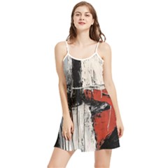Abstract  Summer Frill Dress