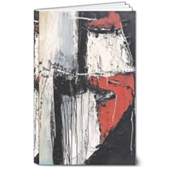 Abstract  8  X 10  Softcover Notebook