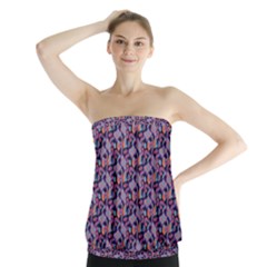 Trippy Cool Pattern Strapless Top