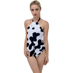 Cow Pattern Go With The Flow One Piece Swimsuit