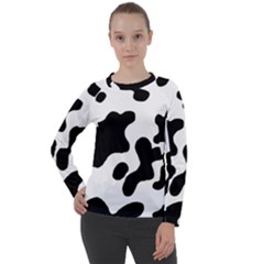 Cow Pattern Women s Long Sleeve Raglan T-shirt