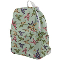 Berries Flowers Pattern Print Top Flap Backpack