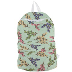 Berries Flowers Pattern Print Foldable Lightweight Backpack