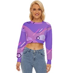 Colorful Labstract Wallpaper Theme Lightweight Long Sleeve Sweatshirt
