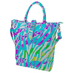 Animal Print Bright Abstract Buckle Top Tote Bag