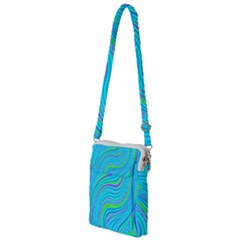 Pattern Swirl Pink Green Aqua Multi Function Travel Bag