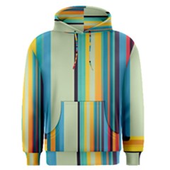 Colorful Rainbow Striped Pattern Stripes Background Men s Core Hoodie