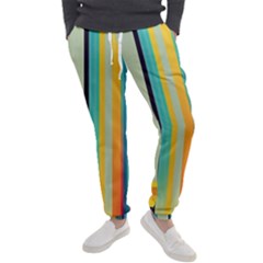 Colorful Rainbow Striped Pattern Stripes Background Men s Jogger Sweatpants