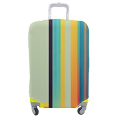 Colorful Rainbow Striped Pattern Stripes Background Luggage Cover (medium)