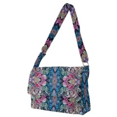 Turquoise Arabesque Full Print Messenger Bag (m)
