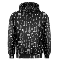 Chalk Music Notes Signs Seamless Pattern Men s Core Hoodie
