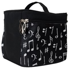 Chalk Music Notes Signs Seamless Pattern Make Up Travel Bag (big)