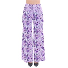 Purple Flowers 001 So Vintage Palazzo Pants