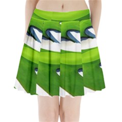 Golf Course Par Green Pleated Mini Skirt