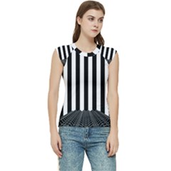 Stripes Geometric Pattern Digital Art Art Abstract Abstract Art Women s Raglan Cap Sleeve T-shirt