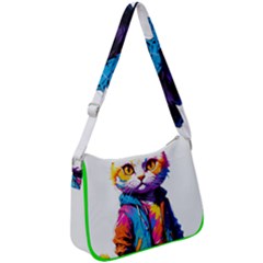 Wild Cat Zip Up Shoulder Bag