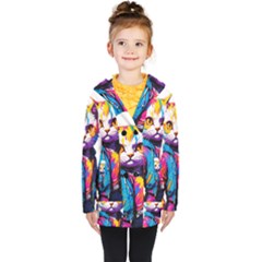 Wild Cat Kids  Double Breasted Button Coat