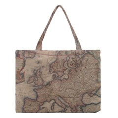 Old Vintage Classic Map Of Europe Medium Tote Bag