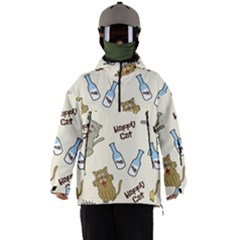 Happy Cats Pattern Background Men s Ski And Snowboard Waterproof Breathable Jacket