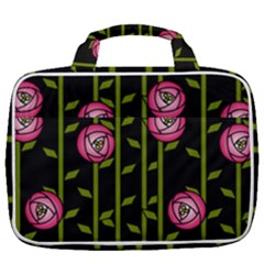 Abstract Rose Garden Travel Toiletry Bag With Hanging Hook