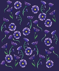 floral violet purple