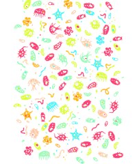 mircobes shirt microbial pattern