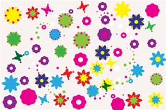 floral colorful background