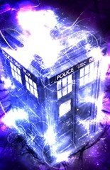 tardis doctor who blue travel machine