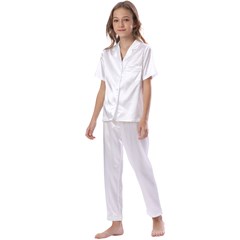 Kids  Satin Short Sleeve Pajamas Set Icon