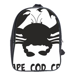 Cape Cod Crab Large School Backpack by PatDaly718