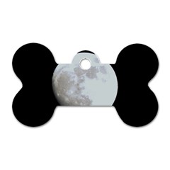 Moon Twin-sided Dog Tag (bone) by LigerTees