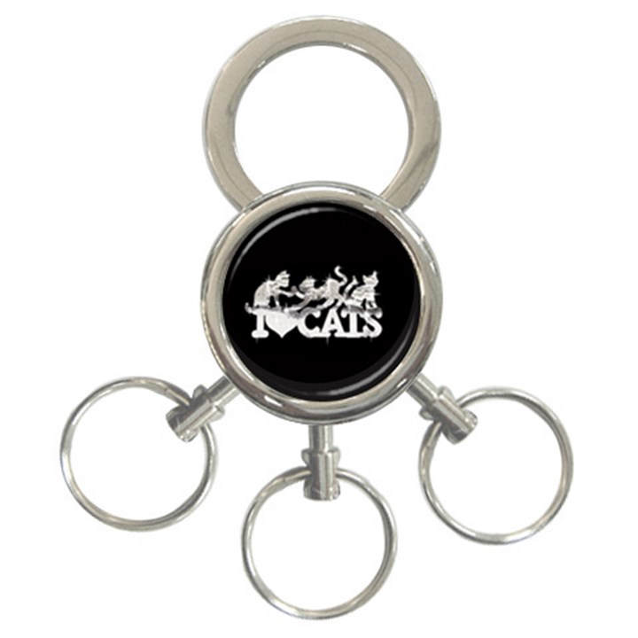 Catz 3-Ring Key Chain