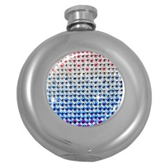 Rainbow Colored Bling Hip Flask (round) by artattack4all